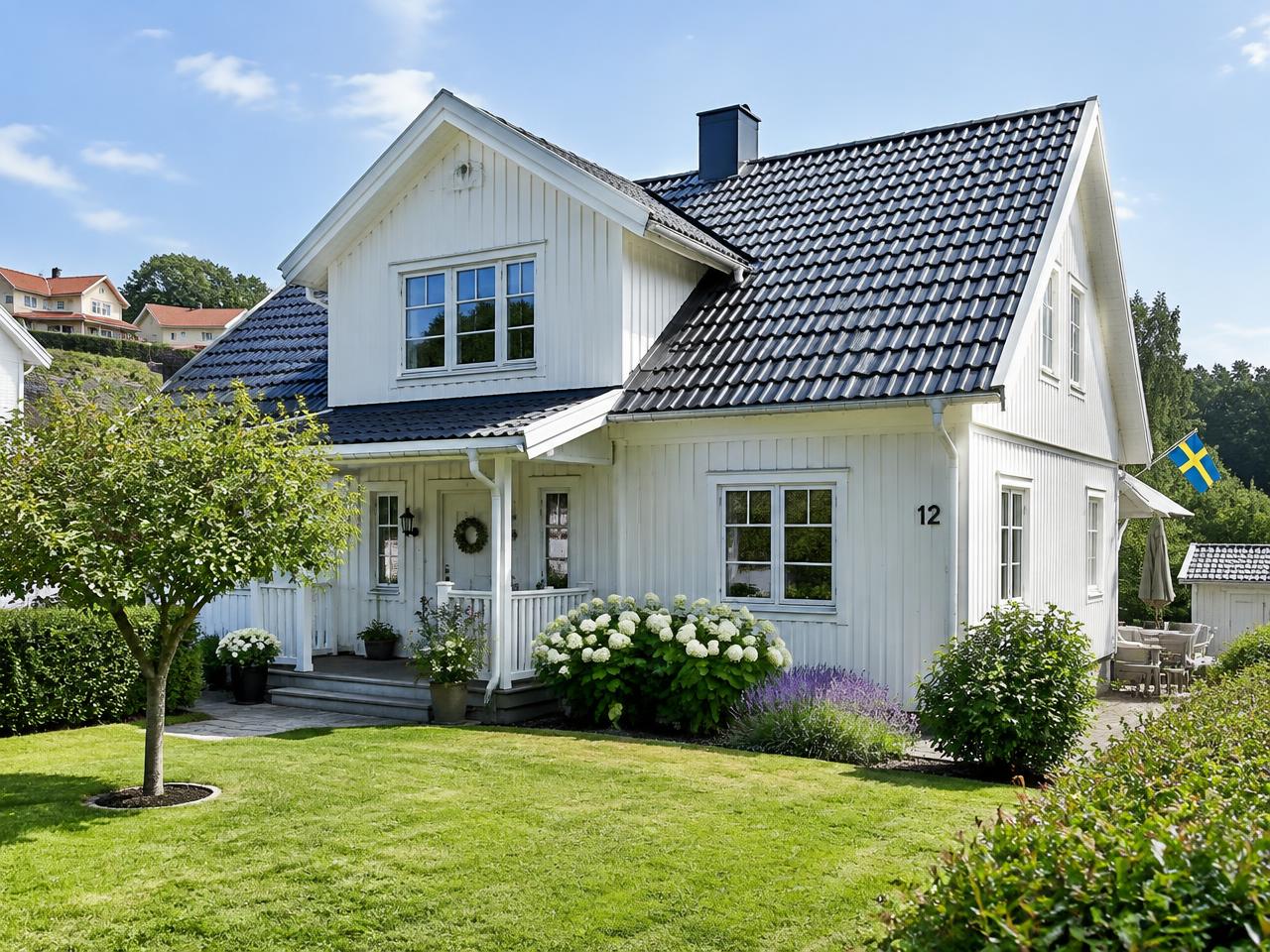 Färdigt tak på villa i Göteborg med omnejd
